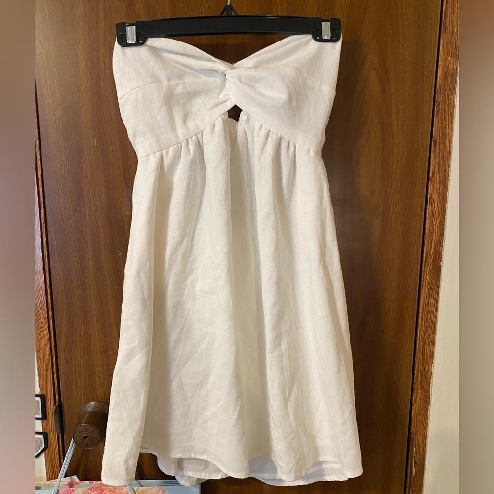 White Strapless Dress